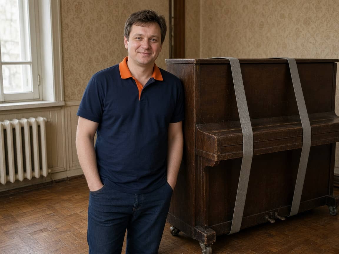 Подъём и спуск пианино